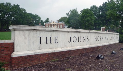 JHU Sign