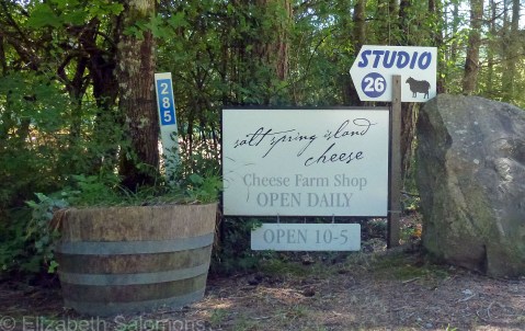 Salt Spring Island Cheese Sign