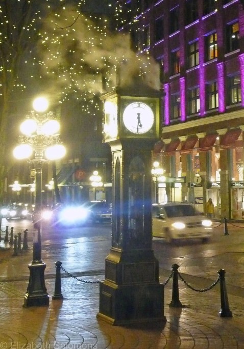Gastown Steam Clock Night